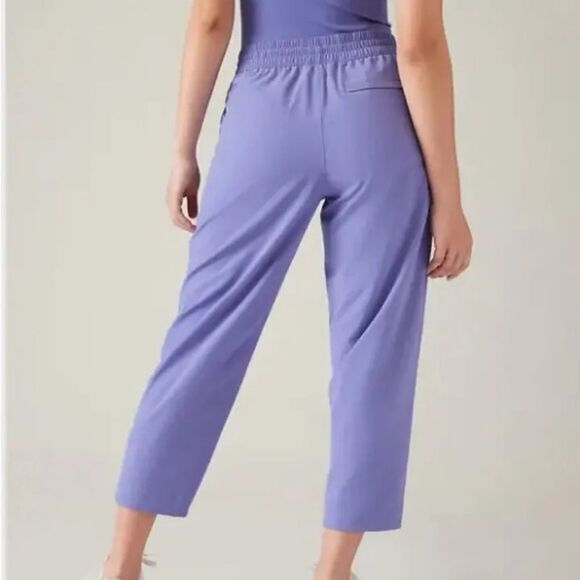 NEW Athleta Arrival Straight Leg Ankle Pants Dark Adonis Blue‎ Size 6 #586940 - Picture 2 of 9